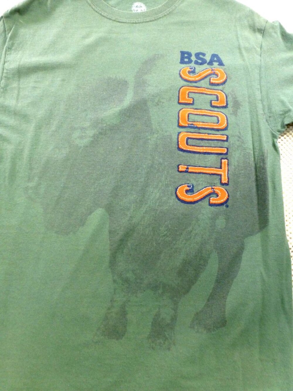 BSA Scouts Green T-Shirt Adult Medium Boy Scouts Of America 1910 Logo 100% Cotto - Picture 3 of 8
